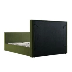 Wilton Moss Green Velvet Ottoman TV Bed -Best Furniture Shop JAH 015 MOSS VEL WB7