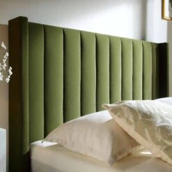 Wilton Moss Green Velvet Ottoman TV Bed -Best Furniture Shop JAH 015 MOSS VEL scene4