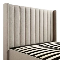 Wilton Warm Stone Fabric Ottoman TV Bed -Best Furniture Shop JAH 015 SAND FAB detail1