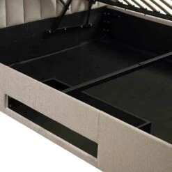 Wilton Warm Stone Fabric Ottoman TV Bed -Best Furniture Shop JAH 015 SAND FAB detail5