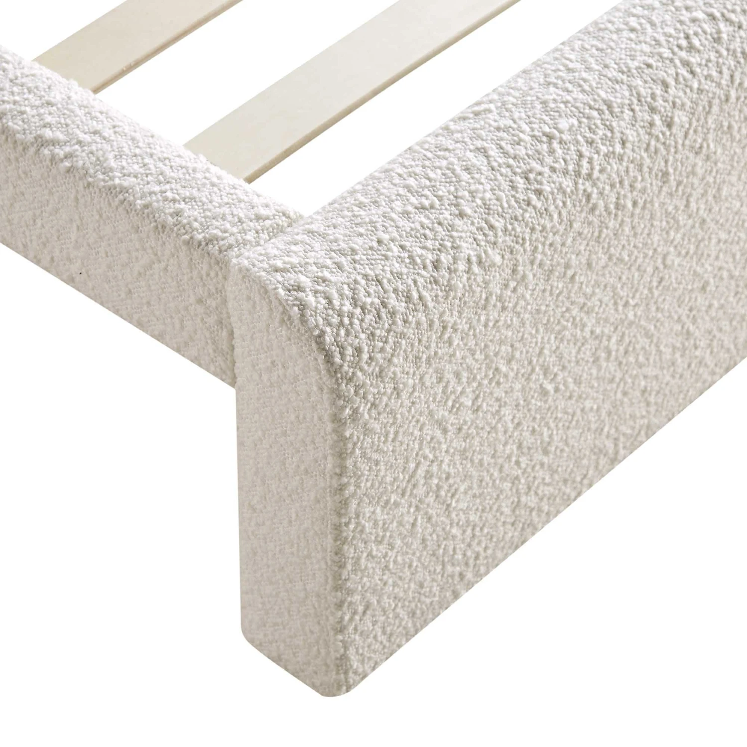 Hampstead Ecru Boucle Curved Bed 12 Hampstead Ecru Boucle Curved Bed - Image 12