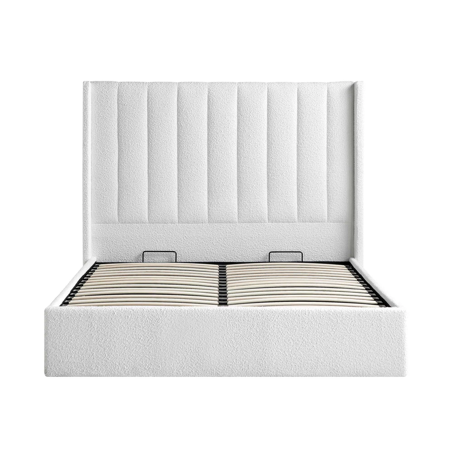 Wilton White Boucle Ottoman Storage Bed 7 Wilton White Boucle Ottoman Storage Bed - Image 7