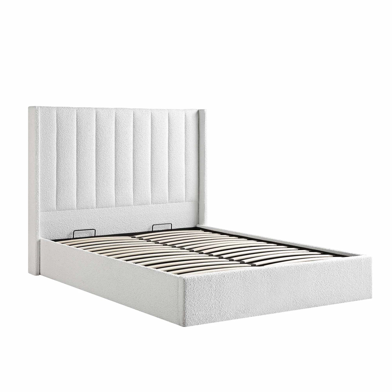 Wilton White Boucle Ottoman Storage Bed 8 Wilton White Boucle Ottoman Storage Bed - Image 8