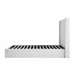 Wilton White Boucle Ottoman Storage Bed 23 Wilton White Boucle Ottoman Storage Bed -Best Furniture Shop JAH 017 ECRU BOU WB4