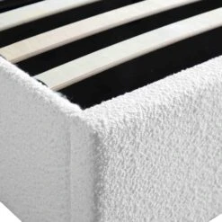 Wilton White Boucle Ottoman Storage Bed 27 Wilton White Boucle Ottoman Storage Bed -Best Furniture Shop JAH 017 ECRU BOU detail4