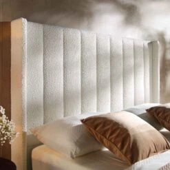 Wilton White Boucle Ottoman Storage Bed 17 Wilton White Boucle Ottoman Storage Bed -Best Furniture Shop JAH 017 ECRU BOU scene3