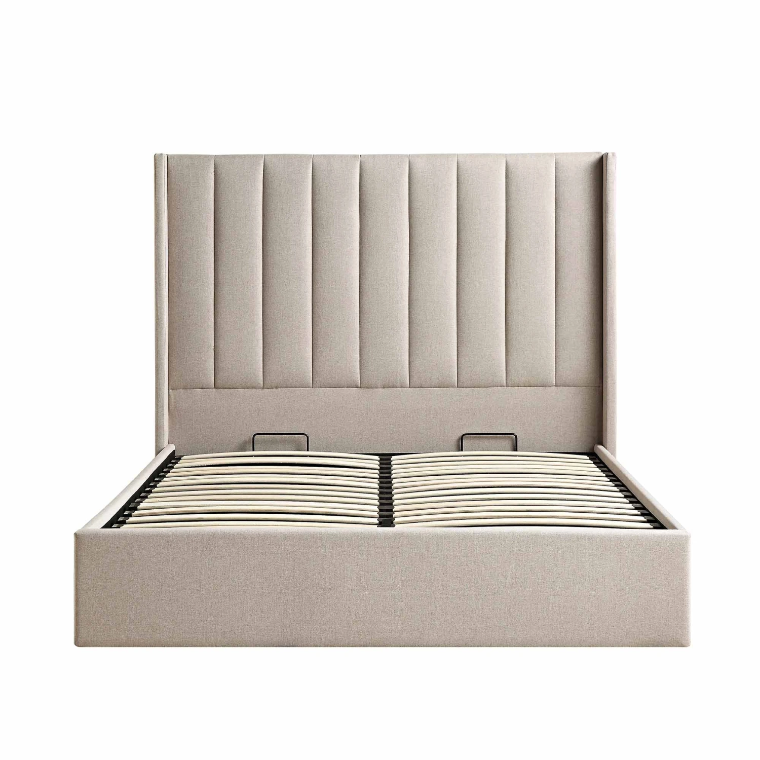 Wilton Warm Stone Fabric Ottoman Storage Bed 5 Wilton Warm Stone Fabric Ottoman Storage Bed - Image 5