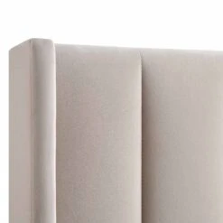 Wilton Champagne Velvet Ottoman Storage Bed -Best Furniture Shop JAH 017 STONE VEL detail2