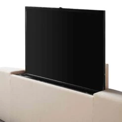 Wilton Champagne Velvet Ottoman TV Bed -Best Furniture Shop JAH 017 STONE VEL detail4 f410e766 4b88 4aad 8283 8ba65b850a32