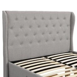 Weston Buttoned Wing Back Upholstered 2-Drawer Storage Bed (Grey Fabric) 19 Weston Buttoned Wing Back Upholstered 2-Drawer Storage Bed (Grey Fabric) -Best Furniture Shop JAH 03 GREYFAB detail2