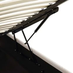 Pimlico End Opening Ottoman Storage Bed Frame With Muti-colour LED Headboard (Beige Fabric) -Best Furniture Shop JAH 05 BEIGEFAB detail2