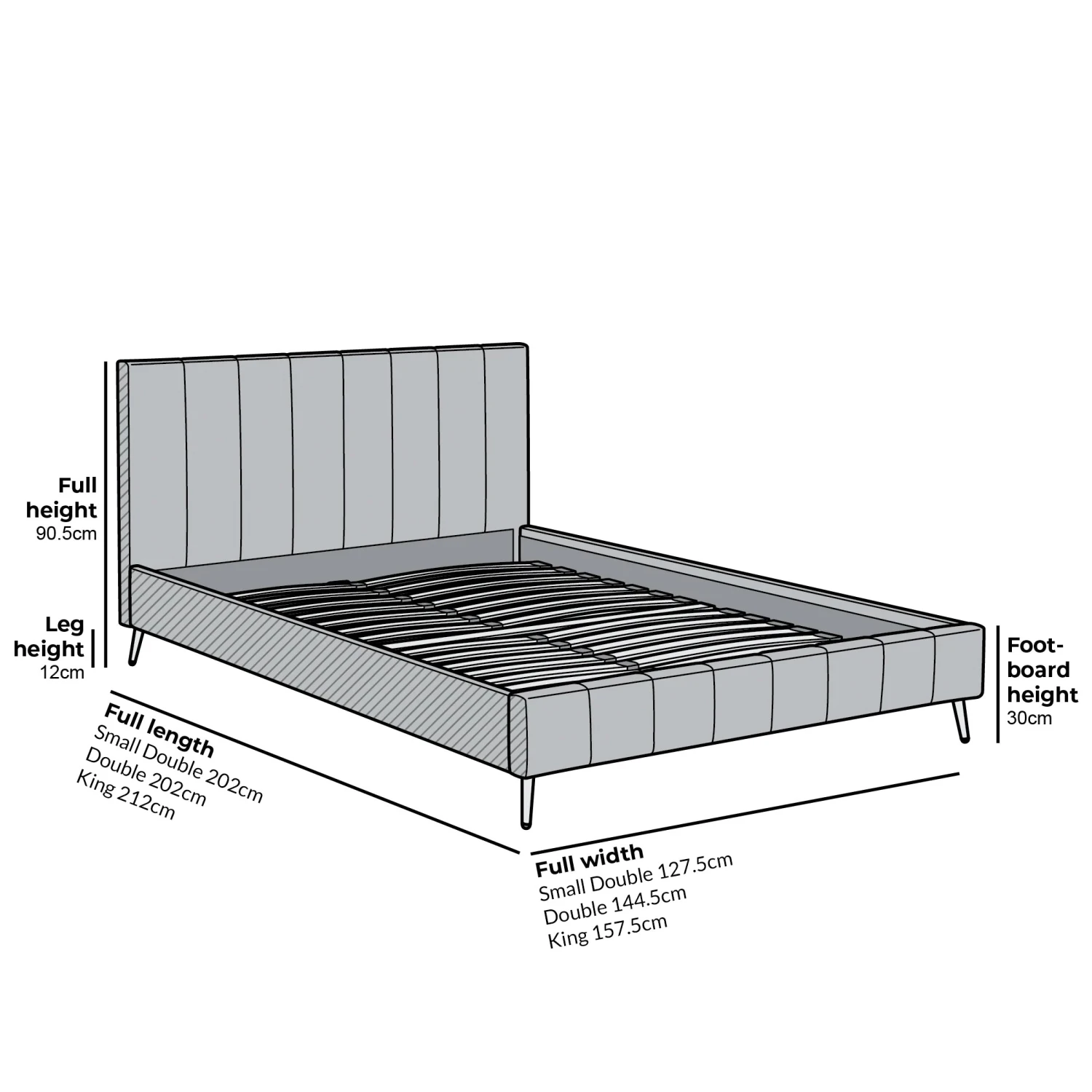 Sylvie Velvet Upholstered Bed Frame With Golden Chrome Legs, Champagne Velvet 5 Sylvie Velvet Upholstered Bed Frame With Golden Chrome Legs, Champagne Velvet - Image 5