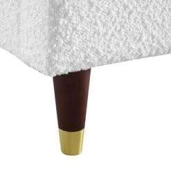 Eleanor White Boucle Upholstered Bed Frame With Domed Headboard 25 Eleanor White Boucle Upholstered Bed Frame With Domed Headboard -Best Furniture Shop JAH 08 ECRU BOU detail4