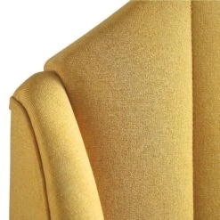 Eleanor Sunflower Yellow Fabric Upholstered Bed Frame With Domed Headboard 25 Eleanor Sunflower Yellow Fabric Upholstered Bed Frame With Domed Headboard -Best Furniture Shop JAH 08 SUN FAB detail4