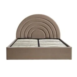 Archer Mink Velvet Ottoman Storage Bed -Best Furniture Shop JAH 09 MINKVEL WB1