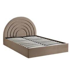 Archer Mink Velvet Ottoman Storage Bed -Best Furniture Shop JAH 09 MINKVEL WB2