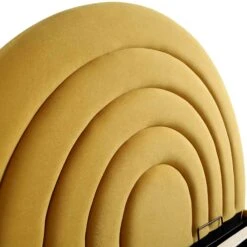 Archer Mustard Yellow Velvet Ottoman Storage Bed -Best Furniture Shop JAH 09 MUSTVEL detail2