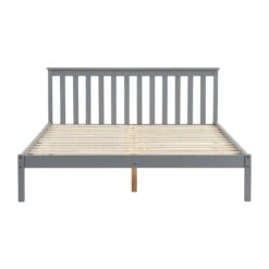 Linnelle Solid Wood Bed Frame In Grey 12 Linnelle Solid Wood Bed Frame In Grey -Best Furniture Shop JIN 02 GREY 4