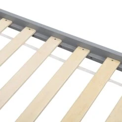Linnelle Solid Wood Bed Frame In Grey 14 Linnelle Solid Wood Bed Frame In Grey -Best Furniture Shop JIN 02 GREY detail2