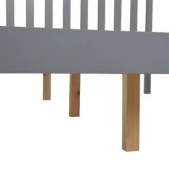 Linnelle Solid Wood Bed Frame In Grey 15 Linnelle Solid Wood Bed Frame In Grey -Best Furniture Shop JIN 02 GREY detail3