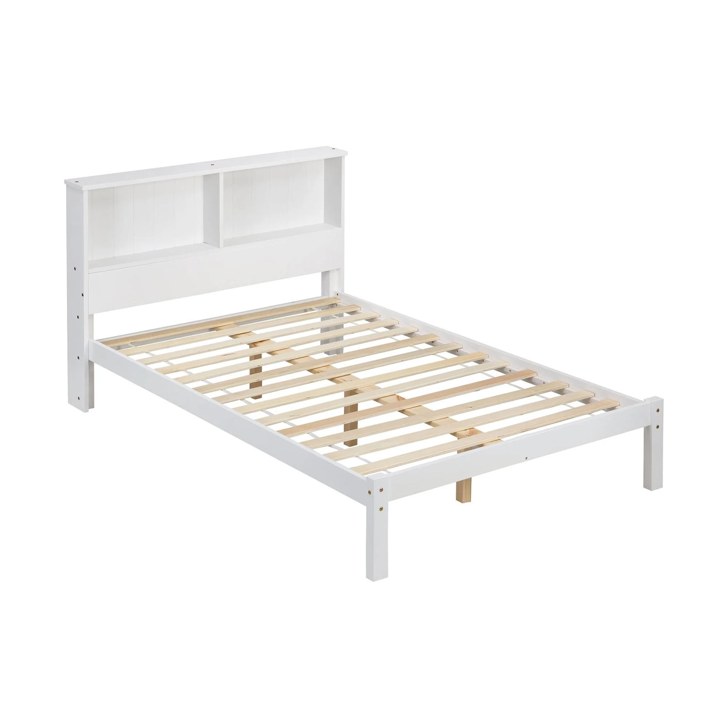 Elgin Wooden Bed Frame With Shelf Headboard 6 Elgin Wooden Bed Frame With Shelf Headboard - Image 6