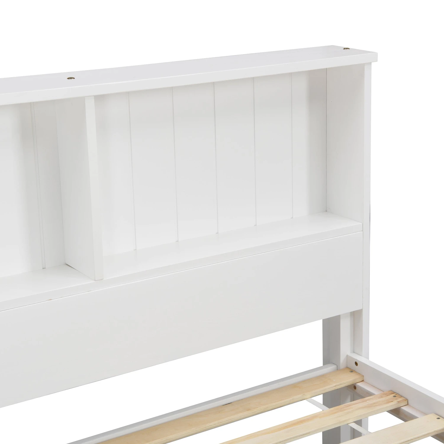 Elgin Wooden Bed Frame With Shelf Headboard 8 Elgin Wooden Bed Frame With Shelf Headboard - Image 8