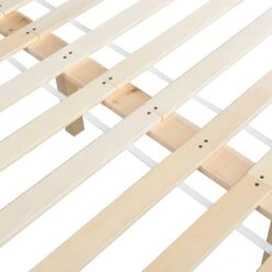 Marta Solid Wooden Shaker Style Double Bed In Blue And Oak -Best Furniture Shop JIN 06 BLUE detail3 4b71bdc7 a980 4771 b6ed f4783049be67