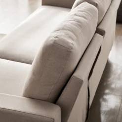 Campbell 3 Seater Sofa With Reversible Chaise In Beige Woven Fabric -Best Furniture Shop LVSF 01 BEIGEFAB detail4