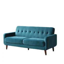 Clarence Sofa Range In Teal Blue Velvet 22 Clarence Sofa Range In Teal Blue Velvet -Best Furniture Shop LVSF 06 BLUEVEL 3ST whitback 726f2bfc 28d9 4877 a147 a147fa075ea3