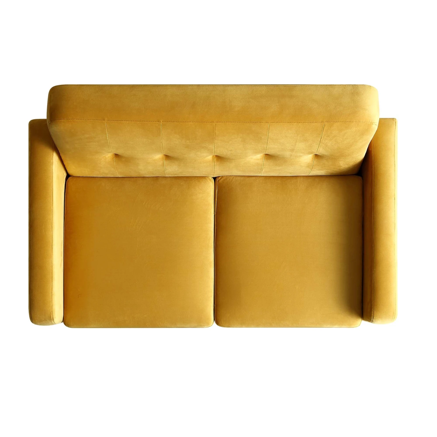 Clarence 2-Seater Sofa In Mustard Yellow Velvet 6 Clarence 2-Seater Sofa In Mustard Yellow Velvet - Image 6