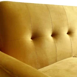 Clarence 2-Seater Sofa In Mustard Yellow Velvet 19 Clarence 2-Seater Sofa In Mustard Yellow Velvet -Best Furniture Shop LVSF 06 MUSTARDVEL 2ST detail2