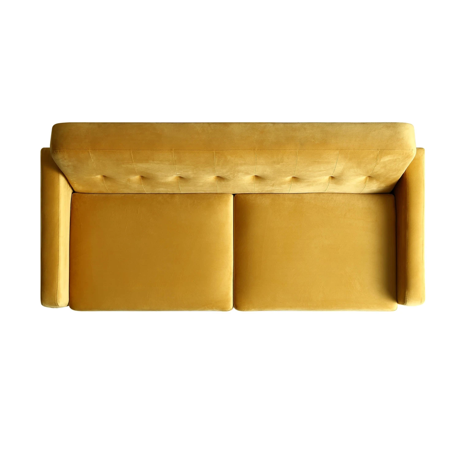 Clarence 3-Seater Sofa In Mustard Yellow Velvet 6 Clarence 3-Seater Sofa In Mustard Yellow Velvet - Image 6