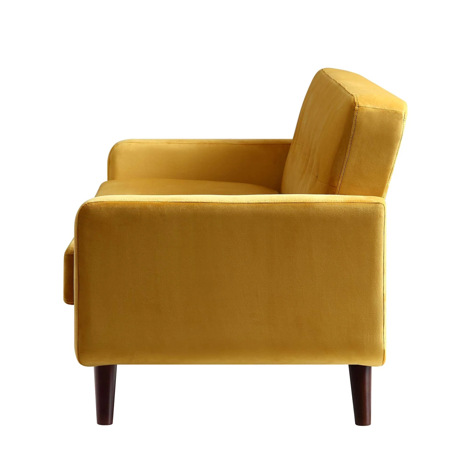 Clarence 3-Seater Sofa In Mustard Yellow Velvet 7 Clarence 3-Seater Sofa In Mustard Yellow Velvet - Image 7