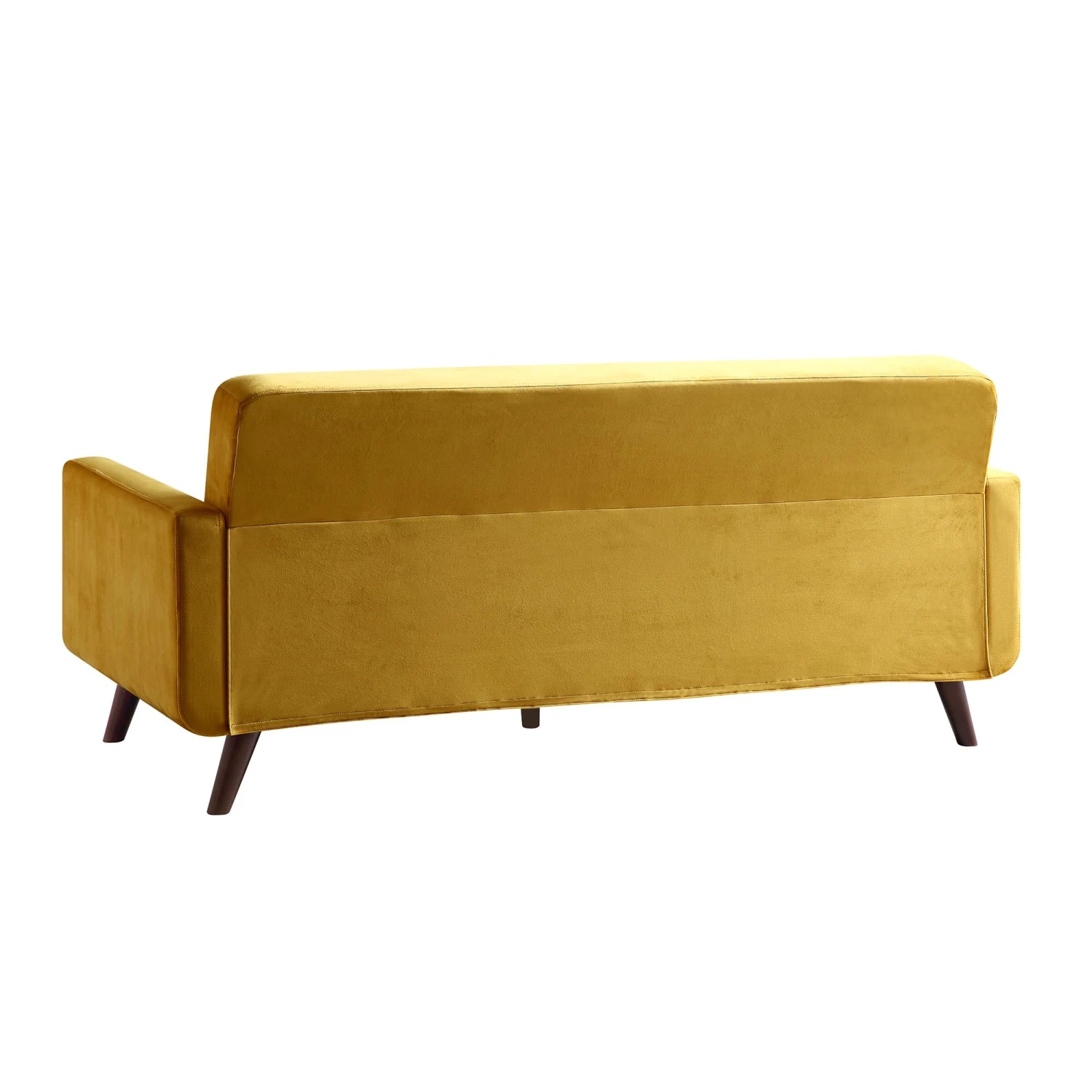 Clarence 3-Seater Sofa In Mustard Yellow Velvet 8 Clarence 3-Seater Sofa In Mustard Yellow Velvet - Image 8