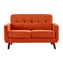 Clarence Sofa Range In Burnt Orange Velvet 20 Clarence Sofa Range In Burnt Orange Velvet -Best Furniture Shop LVSF 06 ORANGE 2ST 3 Compressed