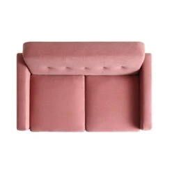 Clarence 2-Seater Sofa In Blush Pink Velvet 17 Clarence 2-Seater Sofa In Blush Pink Velvet -Best Furniture Shop LVSF 06 PINKVEL 2ST WB3