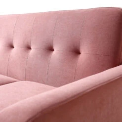 Clarence 2-Seater Sofa In Blush Pink Velvet 21 Clarence 2-Seater Sofa In Blush Pink Velvet -Best Furniture Shop LVSF 06 PINKVEL 2ST detail2