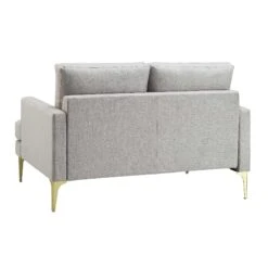 Haven Grey Fabric 2-Seater Sofa -Best Furniture Shop LVSF 169 LGREYFAB 2ST WB3