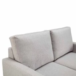 Haven Grey Fabric 2-Seater Sofa -Best Furniture Shop LVSF 169 LGREYFAB 2ST detail1