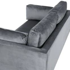 Pelham Grey Velvet Fabric Sofa -Best Furniture Shop LVSF 386 GREYVEL deatil2
