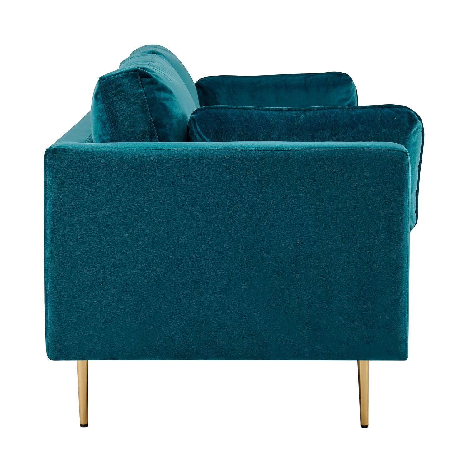 Pelham Teal Blue Velvet Fabric Sofa 9 Pelham Teal Blue Velvet Fabric Sofa - Image 9
