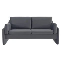 Clapham 2-Seater Grey Velvet Fabric Sofa 11 Clapham 2-Seater Grey Velvet Fabric Sofa -Best Furniture Shop LVSF 89 GREYVEL 2ST WB1