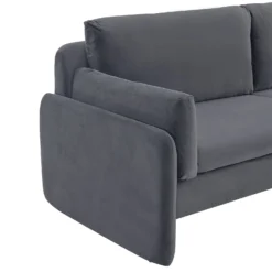 Clapham 2-Seater Grey Velvet Fabric Sofa 14 Clapham 2-Seater Grey Velvet Fabric Sofa -Best Furniture Shop LVSF 89 GREYVEL 2ST detail1