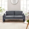 Clapham 2-Seater Grey Velvet Fabric Sofa