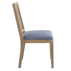Hemingford Set Of 2 Blue Grey Velvet Bobbin Spindle Dining Chair 15 Hemingford Set Of 2 Blue Grey Velvet Bobbin Spindle Dining Chair -Best Furniture Shop LW DCH 511 BLUEVEL 2P WB4