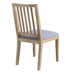 Hemingford Set Of 2 Blue Grey Velvet Bobbin Spindle Dining Chair 16 Hemingford Set Of 2 Blue Grey Velvet Bobbin Spindle Dining Chair -Best Furniture Shop LW DCH 511 BLUEVEL 2P WB5