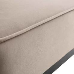 Pienza Cane Sofa Bed, Taupe Velvet With Black Frame 28 Pienza Cane Sofa Bed, Taupe Velvet With Black Frame -Best Furniture Shop LWSF 760 TAUPEVEL BLACK detail2