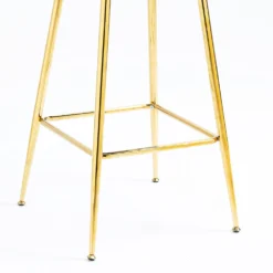 Kylie Set Of 2 Blue Velvet Bar Stools -Best Furniture Shop MB222BLUEVEL P detail4