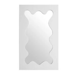 Destin Wave Mirror 100 X 60 Cm, White Matte 10 Destin Wave Mirror 100 X 60 Cm, White Matte -Best Furniture Shop MIRR 100 WHITE MATTE WB1