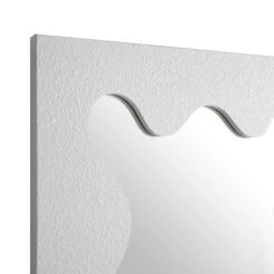 Destin Wave Mirror 100 X 60 Cm, White Matte 12 Destin Wave Mirror 100 X 60 Cm, White Matte -Best Furniture Shop MIRR 100 WHITE MATTE WB2